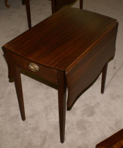 Matched pair of  mahogany Pembroke tables