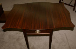 Matched pair of  mahogany Pembroke tables