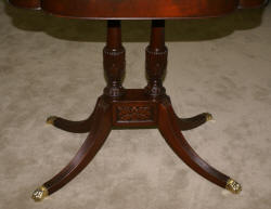 Antique mahogany flip top Duncan Phyfe game table