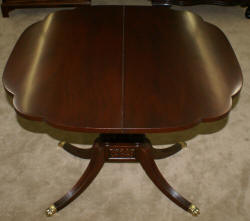 Antique mahogany flip top Duncan Phyfe game table