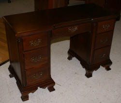 solid mahogany antique vanity