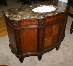 Marble top modern sink vanity