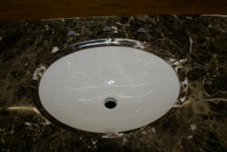 Marble top modern sink vanity