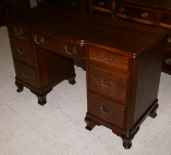 solid mahogany chippendale vanity