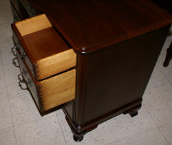 solid mahogany chippendale vanity